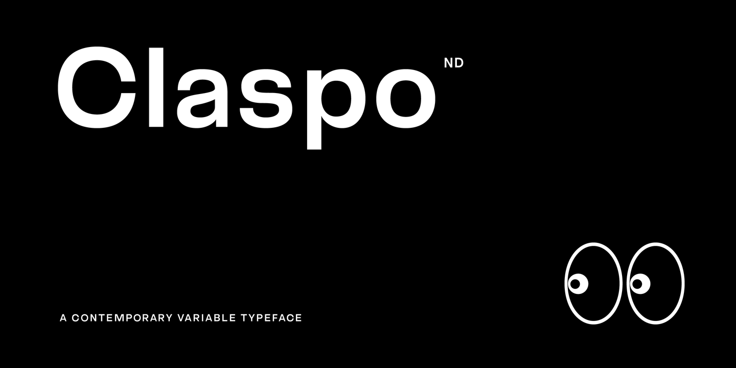 Пример шрифта Claspo ND